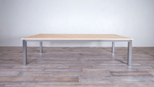 Load image into Gallery viewer, Avalon Dining Table Horizontal Slats Stainless Steel Legs